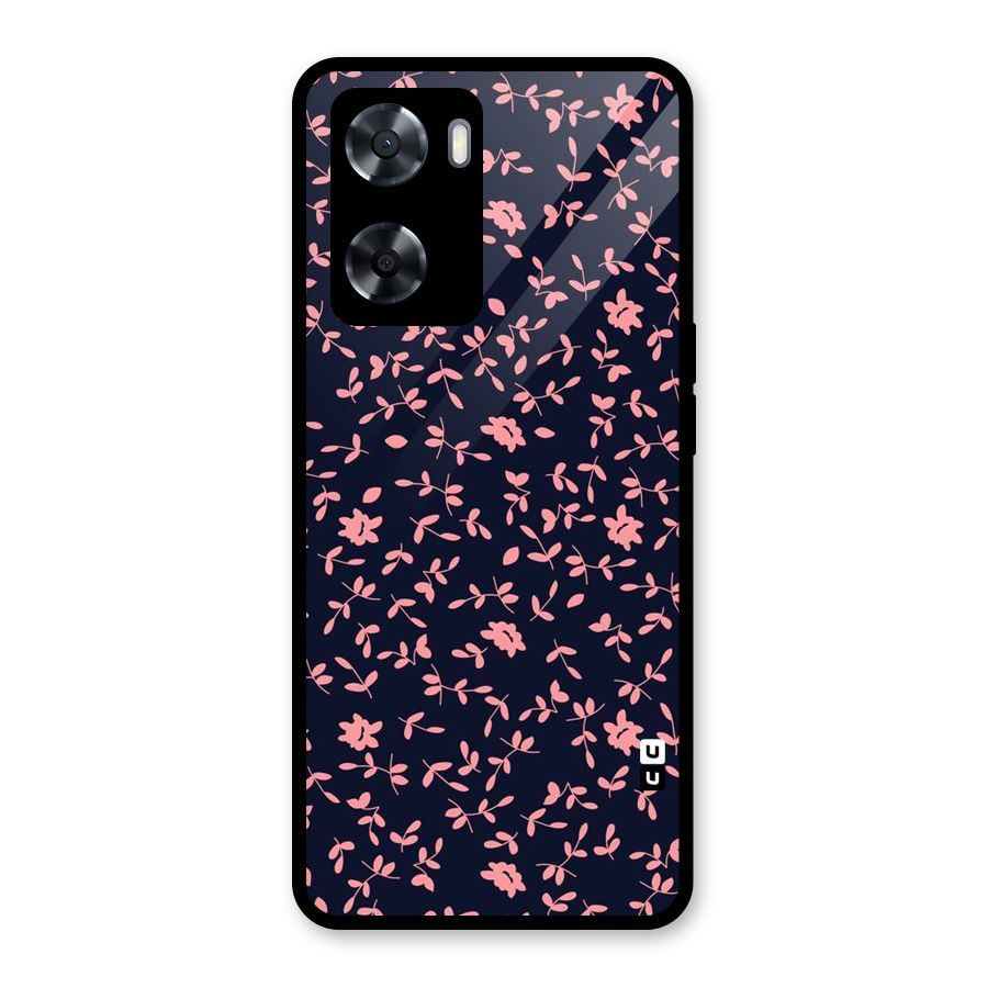 Pink Plant Design Glass Back Case for OnePlus Nord N20 SE
