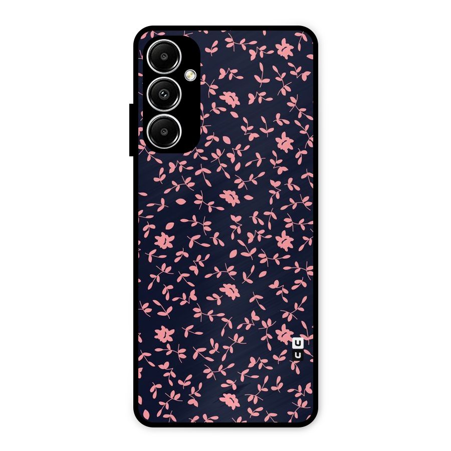 Pink Plant Design Metal Back Case for Galaxy A05s