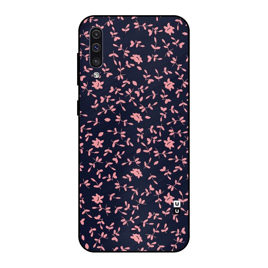Pink Plant Design Metal Back Case for Galaxy A30s