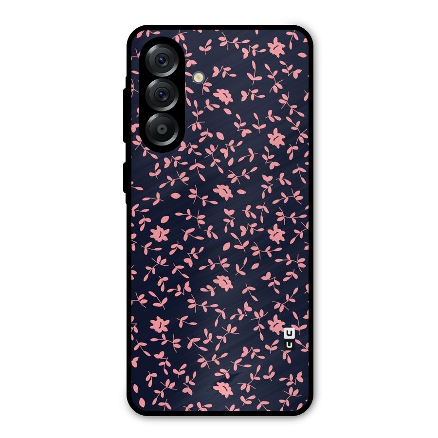 Pink Plant Design Metal Back Case for Galaxy A56