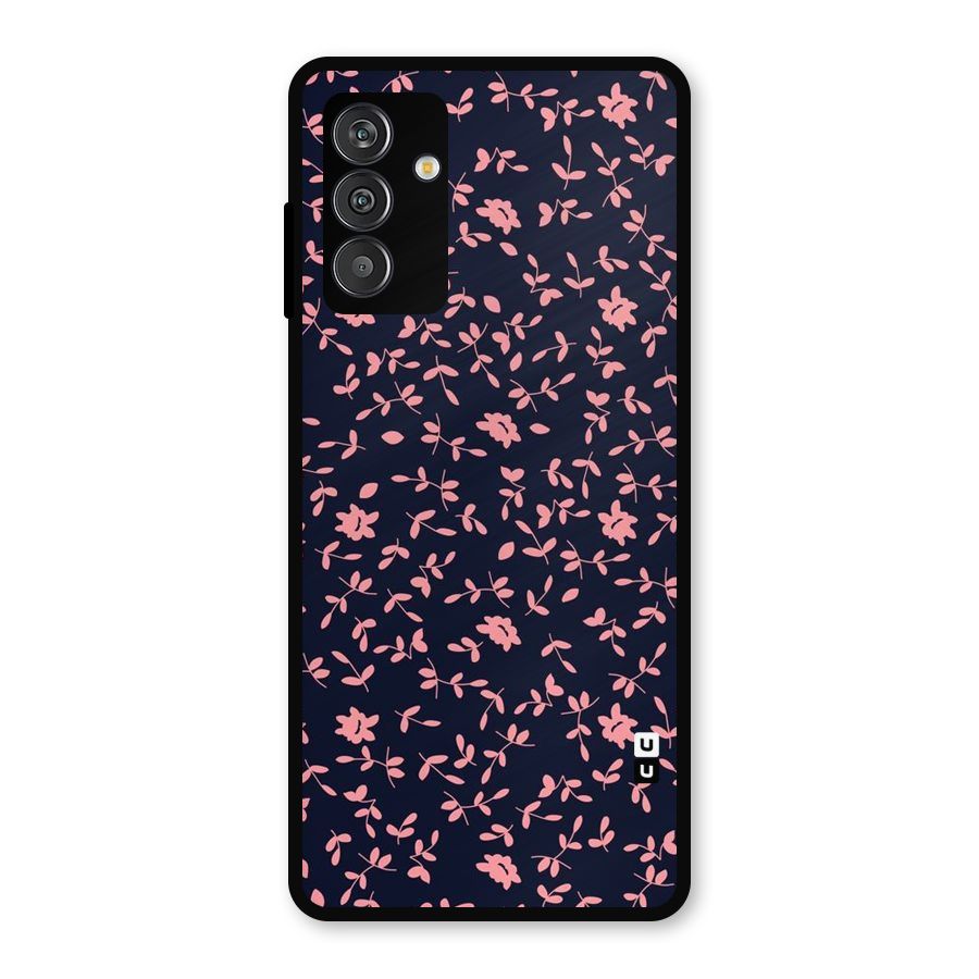 Pink Plant Design Metal Back Case for Galaxy F13