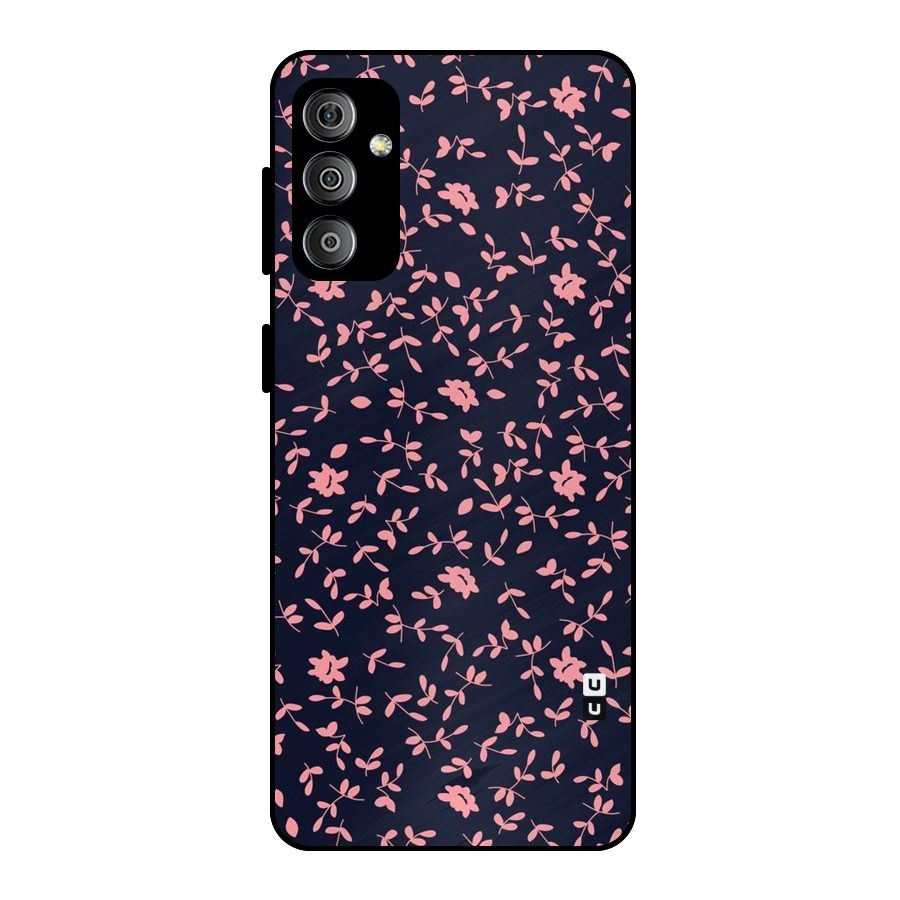 Pink Plant Design Metal Back Case for Galaxy F23