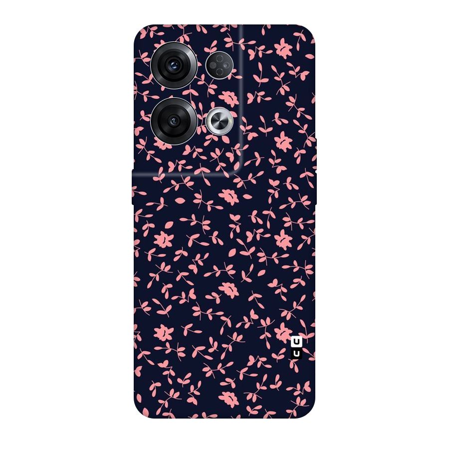 Pink Plant Design Original Polycarbonate Back Case for Oppo Reno8 Pro 5G