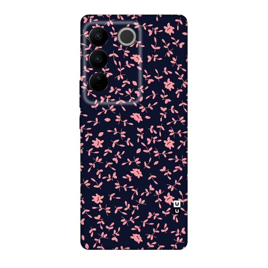 Pink Plant Design Original Polycarbonate Back Case for Vivo V27