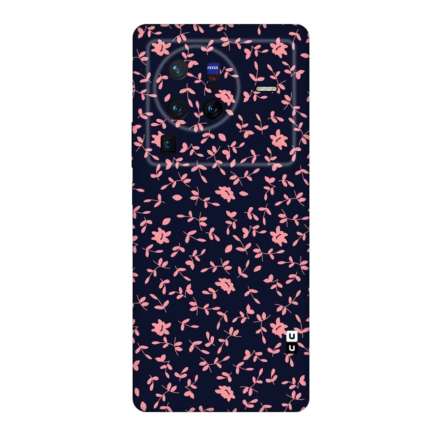 Pink Plant Design Original Polycarbonate Back Case for Vivo X80