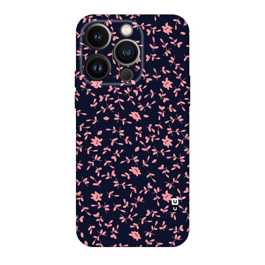 Pink Plant Design Original Polycarbonate Back Case for iPhone 14 Pro