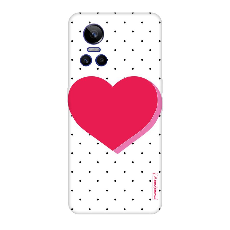 Pink Polka Heart Original Polycarbonate Back Case for Realme GT Neo 3
