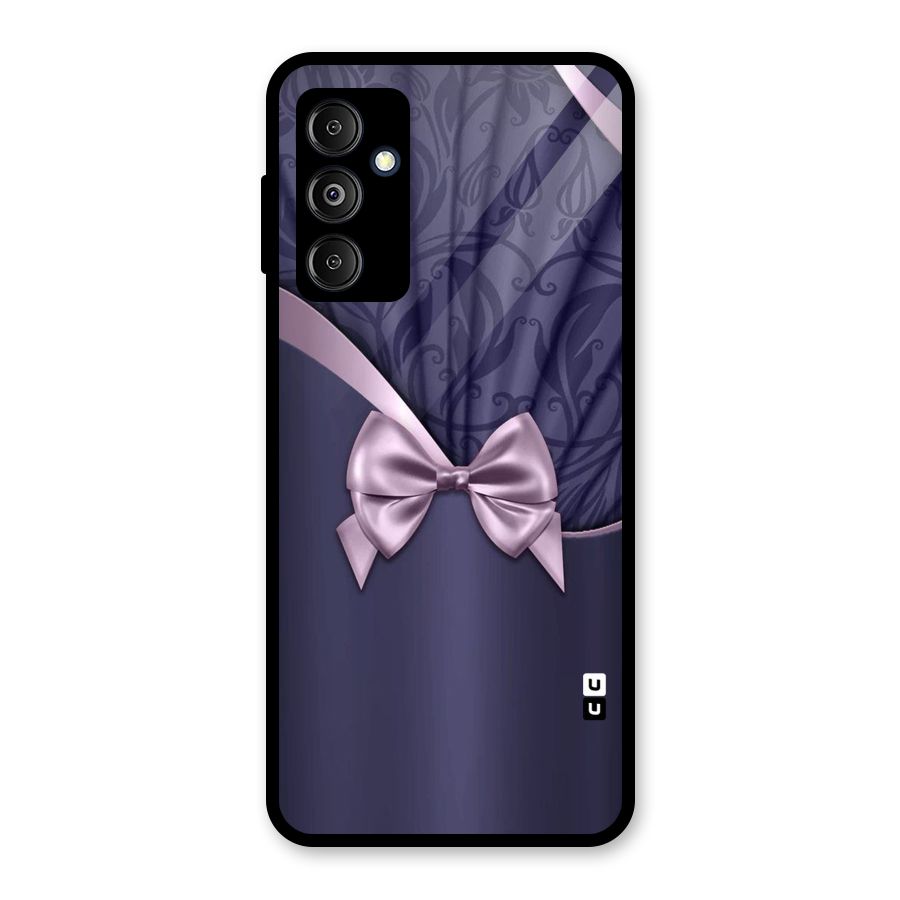 Pink Ribbon Glass Back Case for Galaxy M14 5G