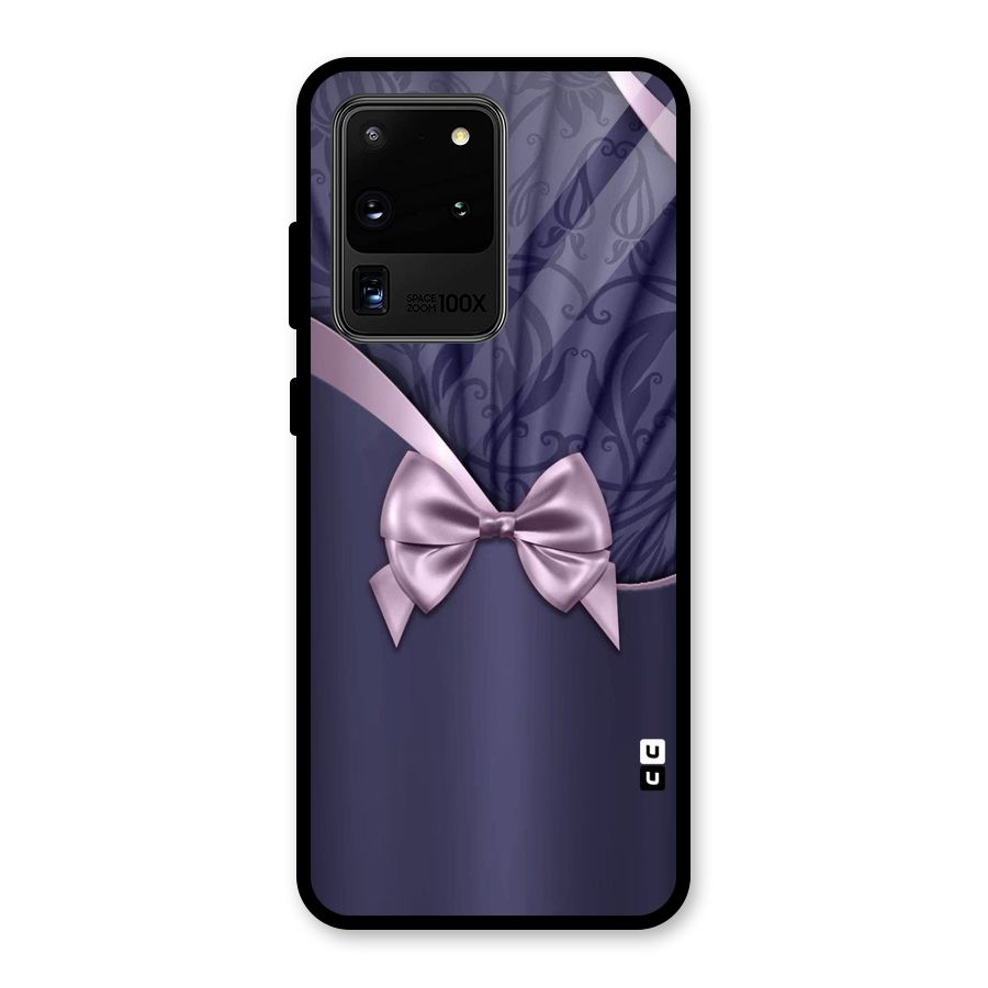 Pink Ribbon Glass Back Case for Galaxy S20 Ultra