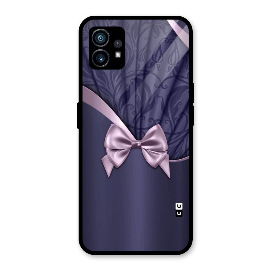 Pink Ribbon Glass Back Case for Nothing Phone 1