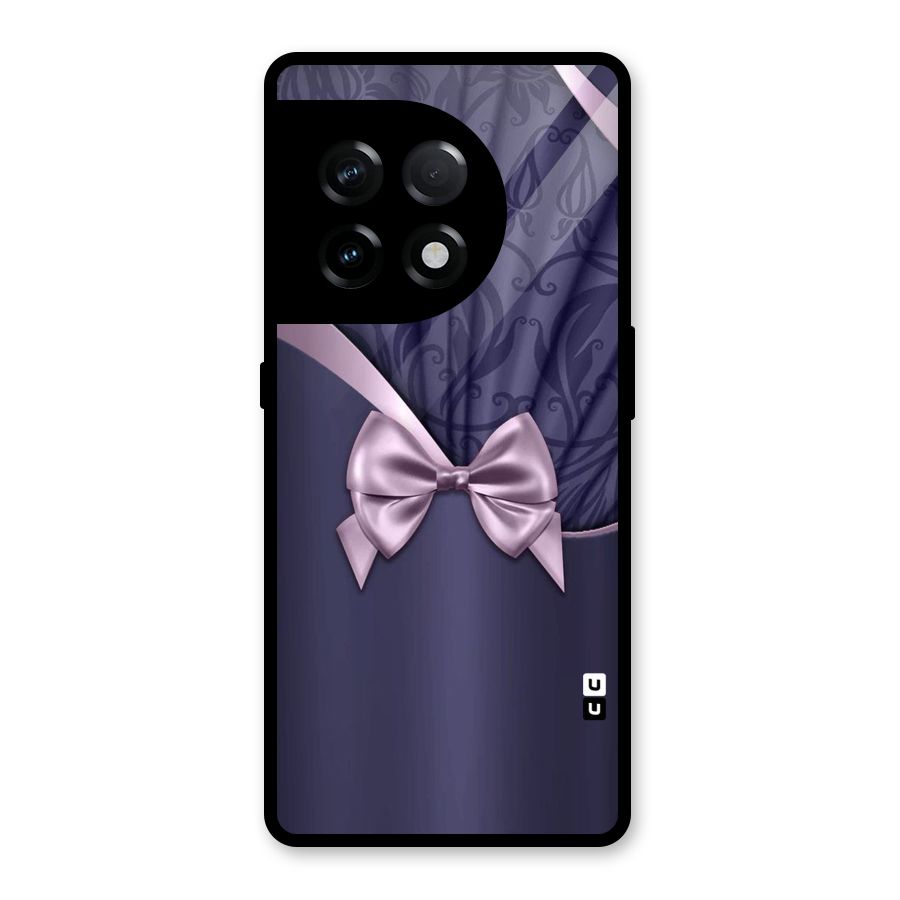 Pink Ribbon Glass Back Case for OnePlus 11R