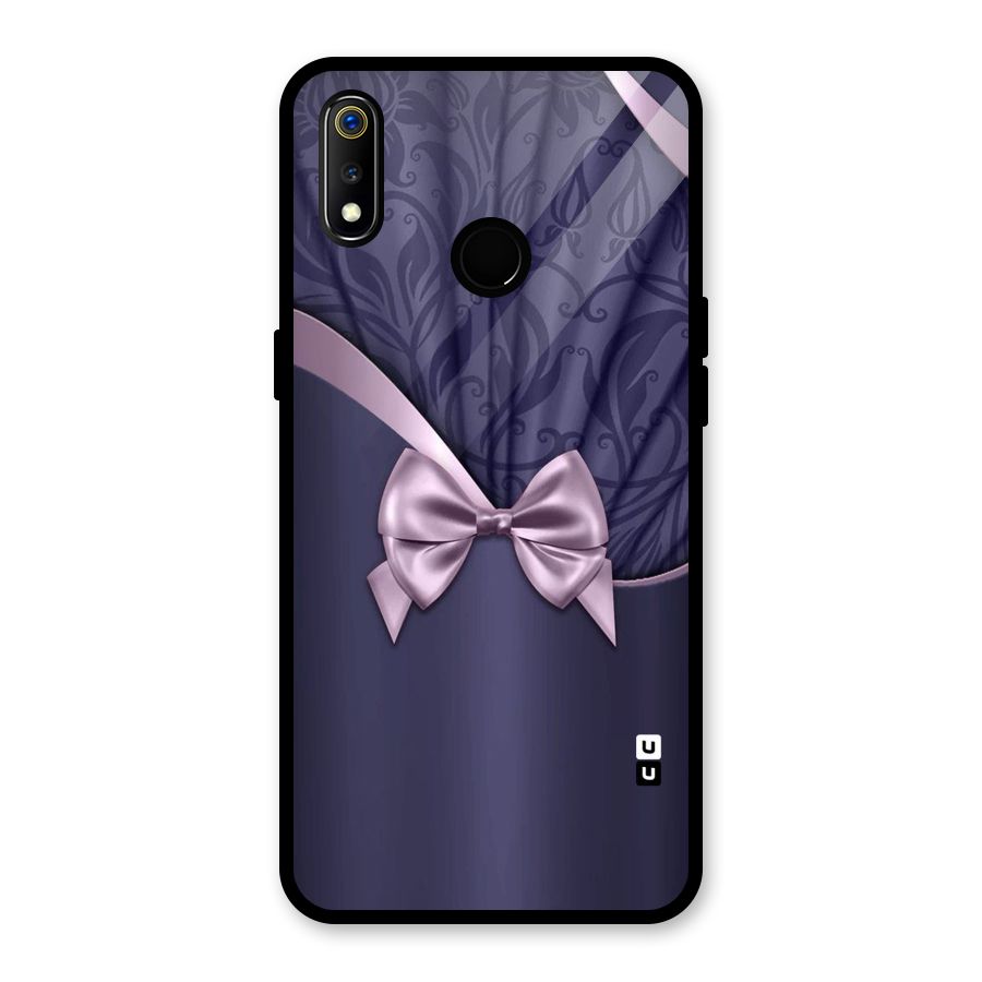 Pink Ribbon Glass Back Case for Realme 3i