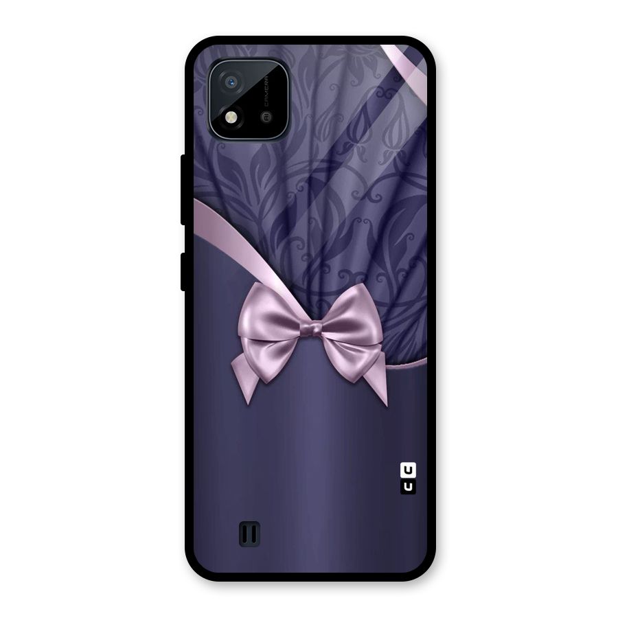 Pink Ribbon Glass Back Case for Realme C11 2021