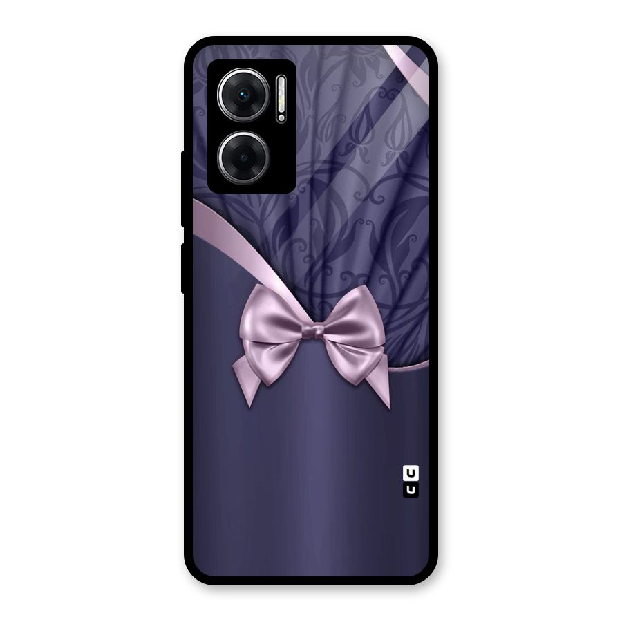 Pink Ribbon Glass Back Case for Redmi 11 Prime 5G