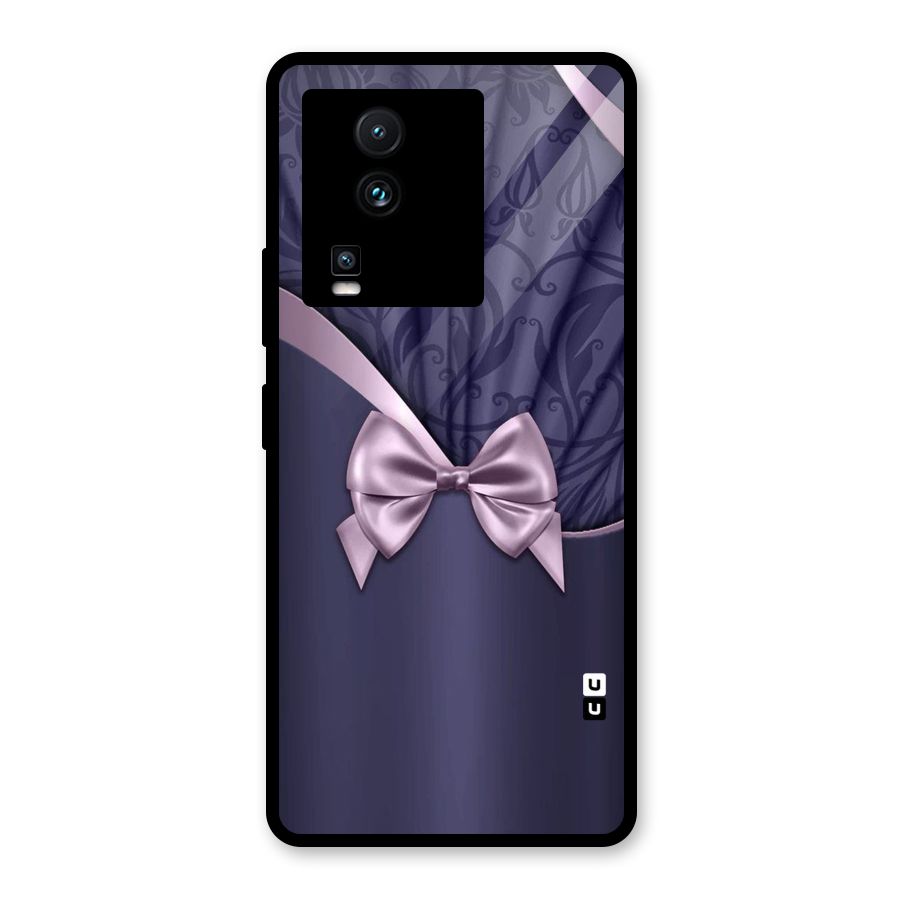 Pink Ribbon Glass Back Case for Vivo iQOO Neo 7