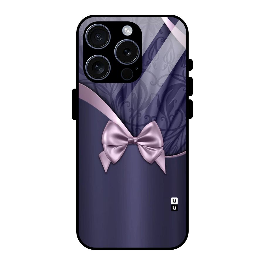 Pink Ribbon Glass Back Case for iPhone 15 Pro