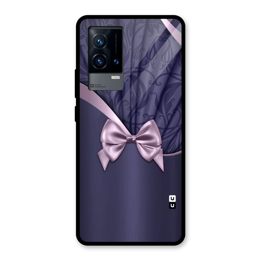Pink Ribbon Glass Back Case for iQOO 9 5G