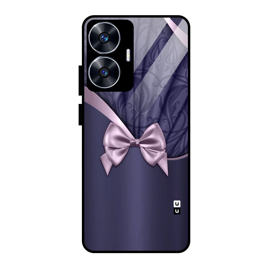 Pink Ribbon Glass Back Case for realme C55