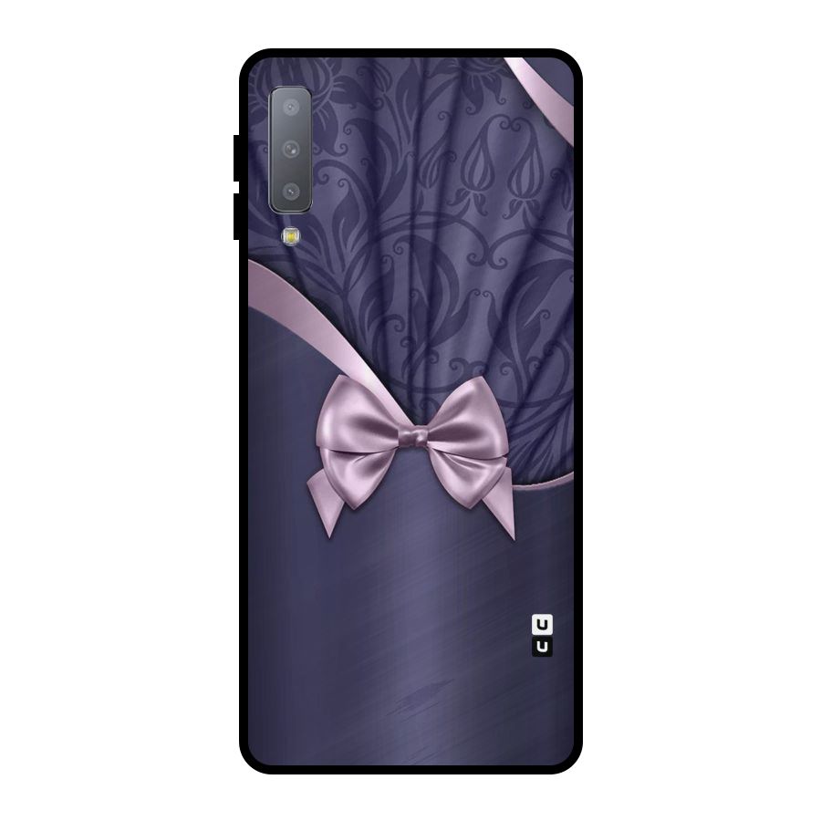 Pink Ribbon Metal Back Case for Galaxy A7 (2018)