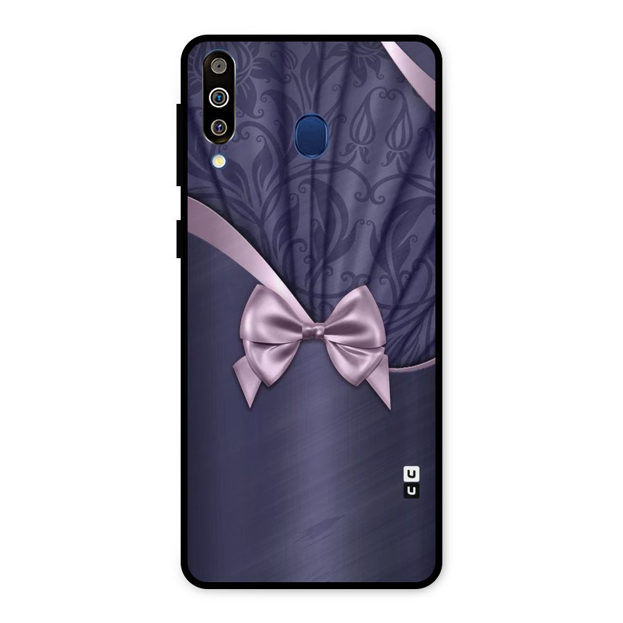 Pink Ribbon Metal Back Case for Galaxy M30