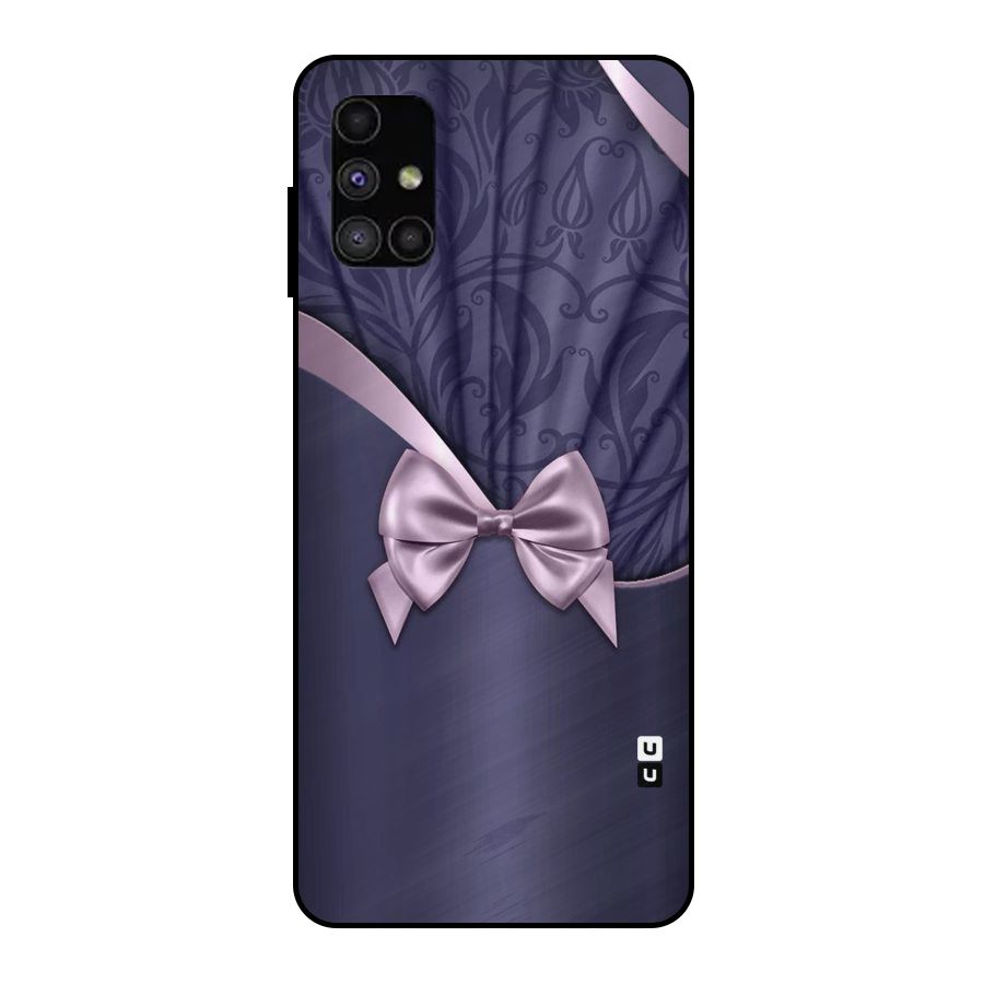 Pink Ribbon Metal Back Case for Galaxy M51