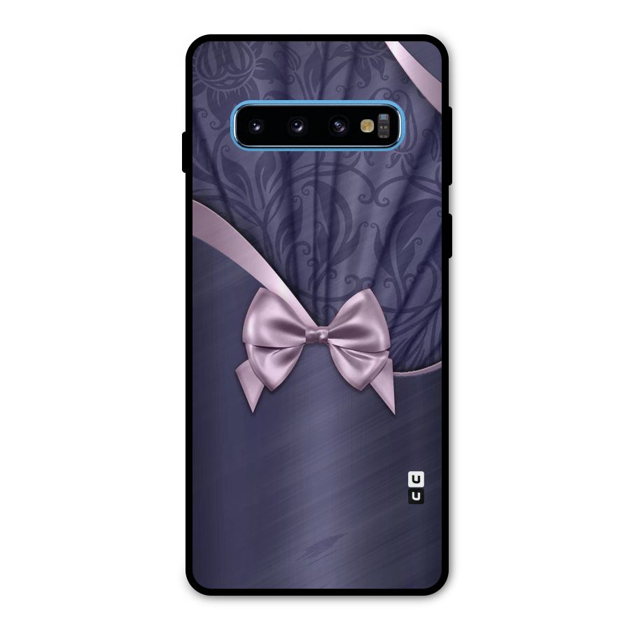 Pink Ribbon Metal Back Case for Galaxy S10