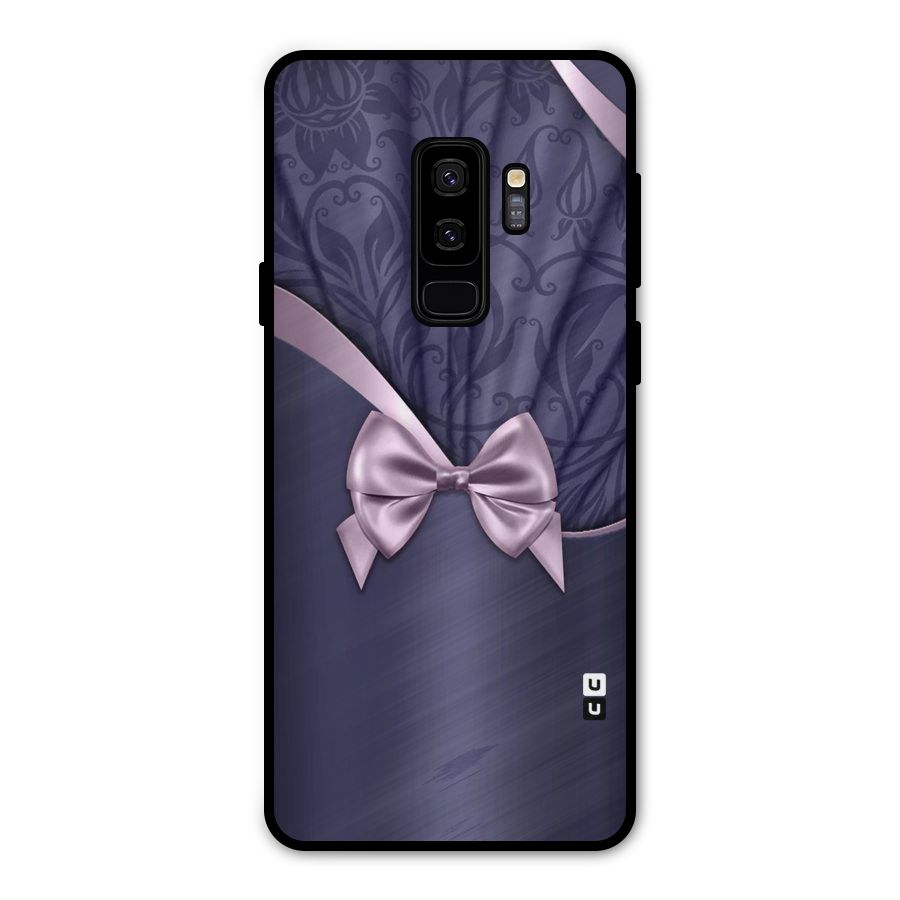 Pink Ribbon Metal Back Case for Galaxy S9 Plus