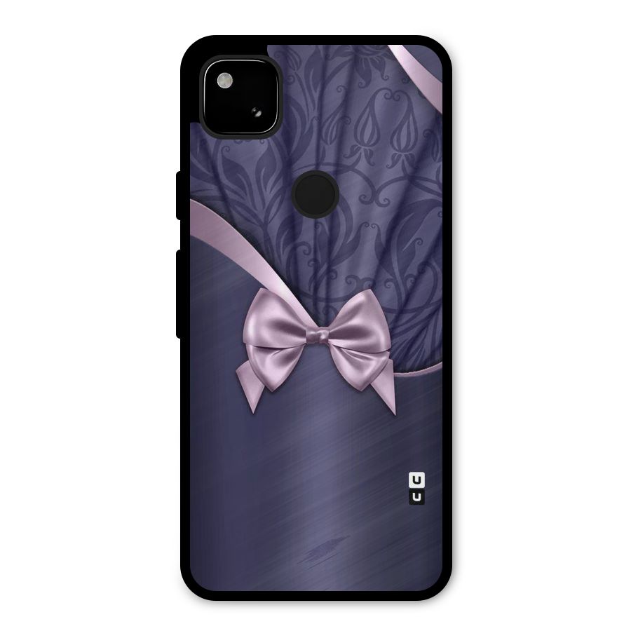 Pink Ribbon Metal Back Case for Google Pixel 4a