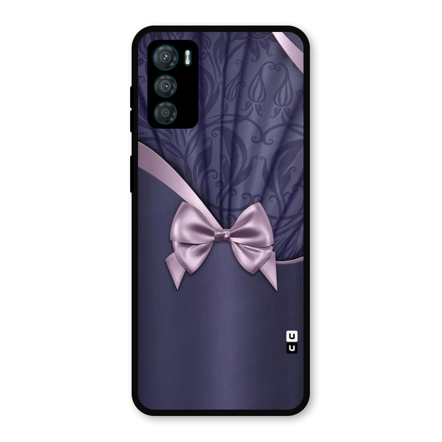 Pink Ribbon Metal Back Case for Moto G42