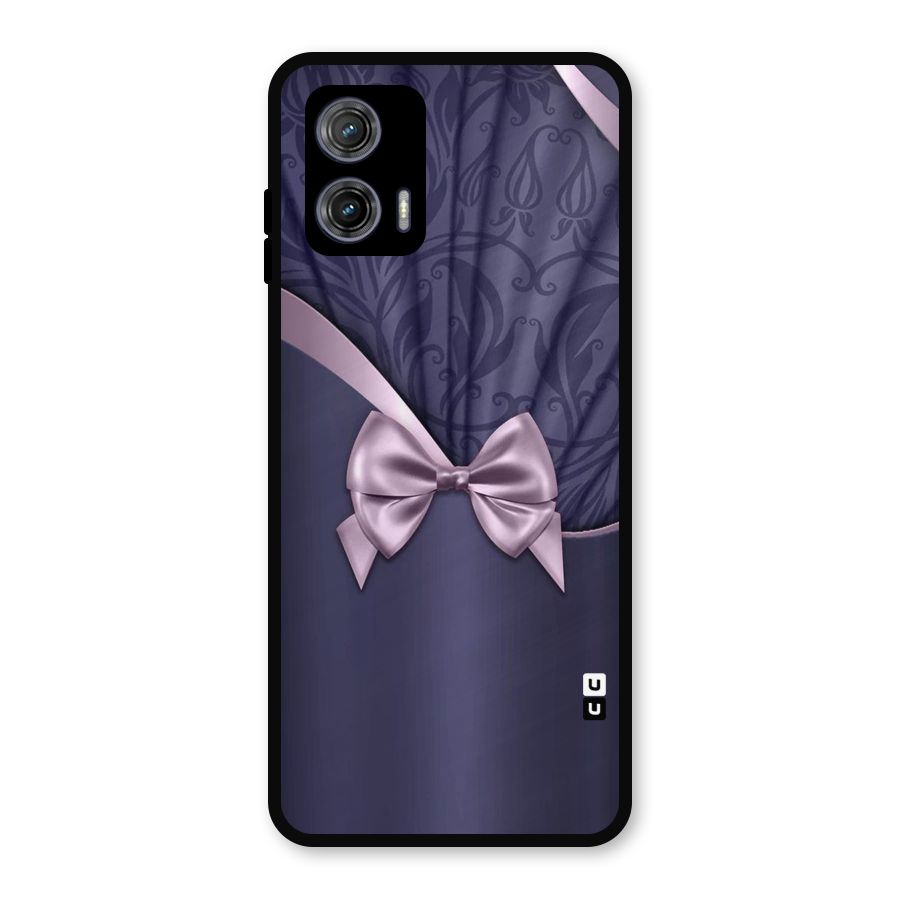 Pink Ribbon Metal Back Case for Moto G73