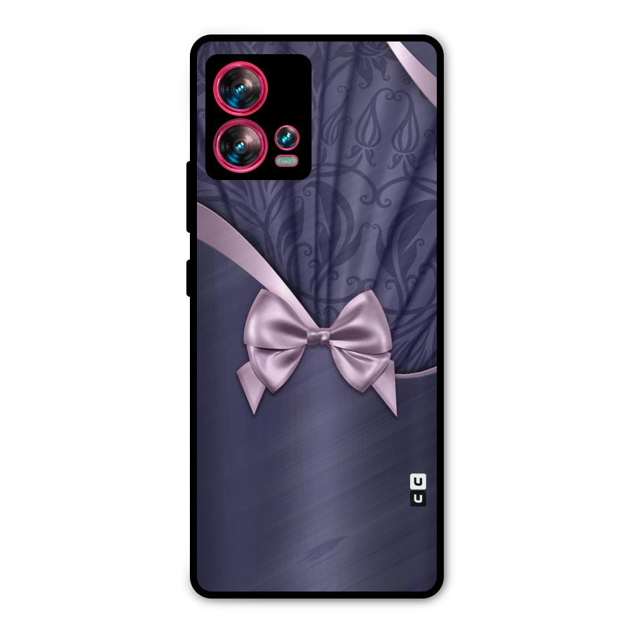 Pink Ribbon Metal Back Case for Motorola Edge 30 Fusion