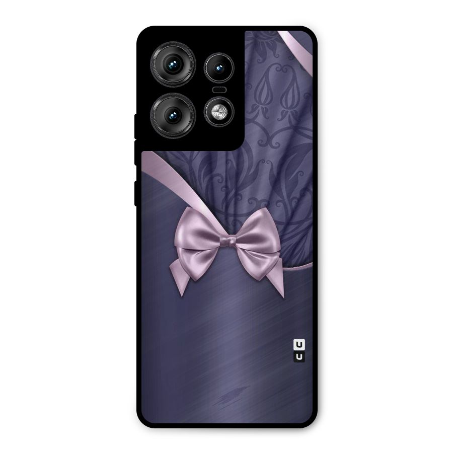Pink Ribbon Metal Back Case for Motorola Edge 50 Pro