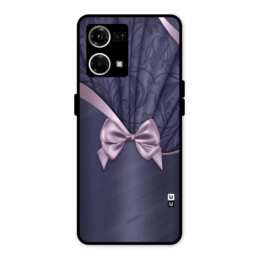 Pink Ribbon Metal Back Case for Oppo F21s Pro 4G