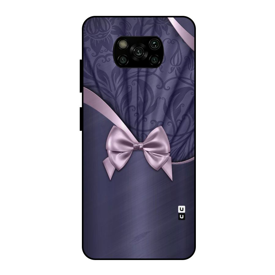 Pink Ribbon Metal Back Case for Poco X3