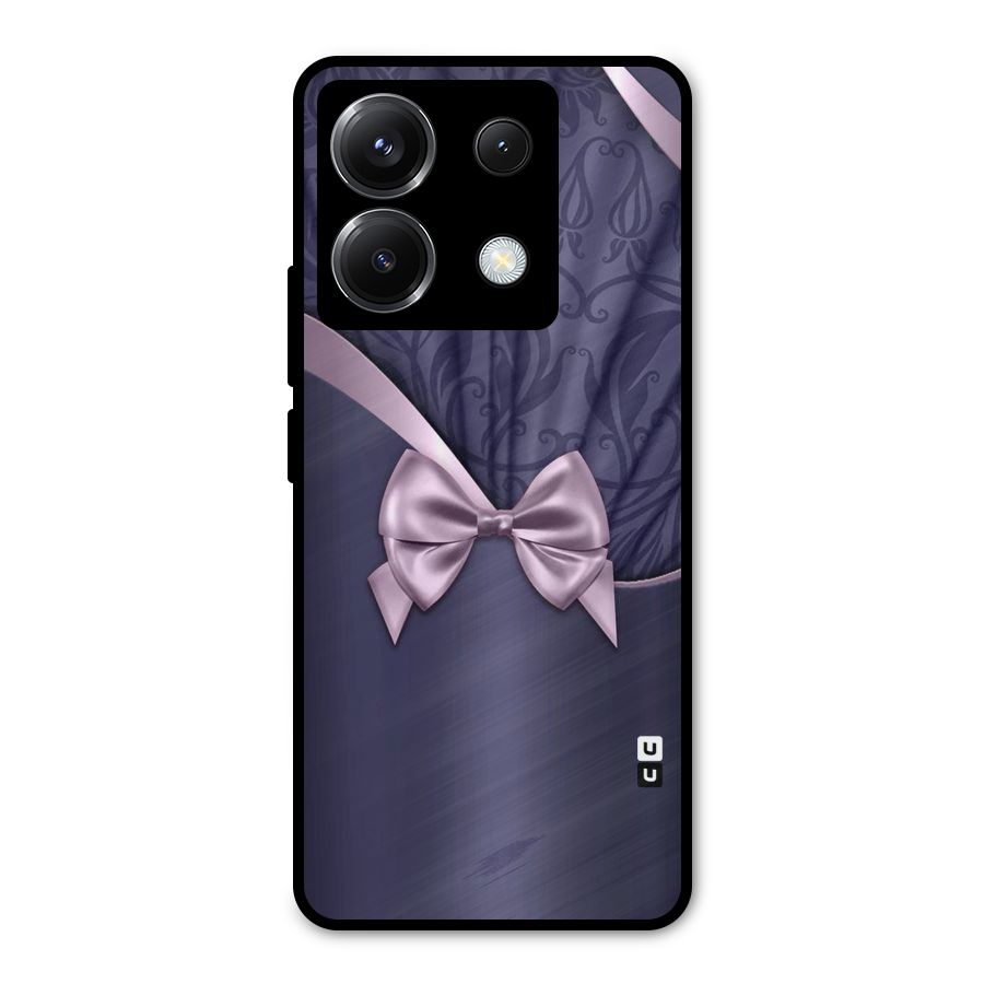 Pink Ribbon Metal Back Case for Poco X6