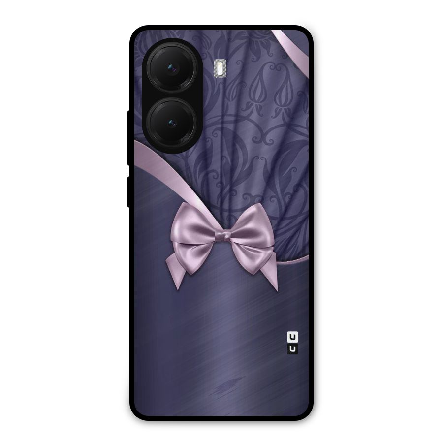 Pink Ribbon Metal Back Case for Poco X7 Pro