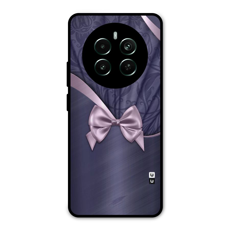 Pink Ribbon Metal Back Case for Realme 12 Pro Plus