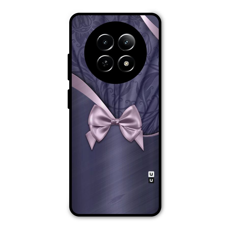 Pink Ribbon Metal Back Case for Realme 12x 5G