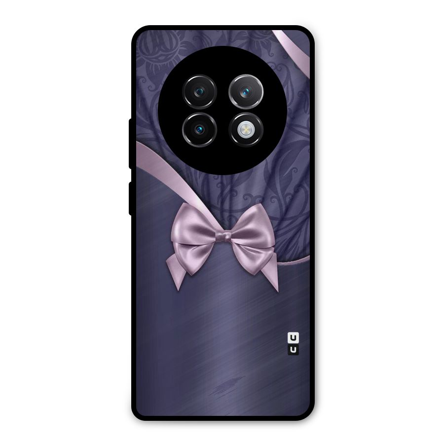 Pink Ribbon Metal Back Case for Realme 13 Plus