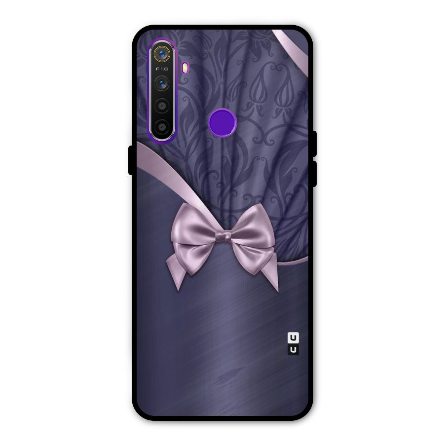 Pink Ribbon Metal Back Case for Realme 5