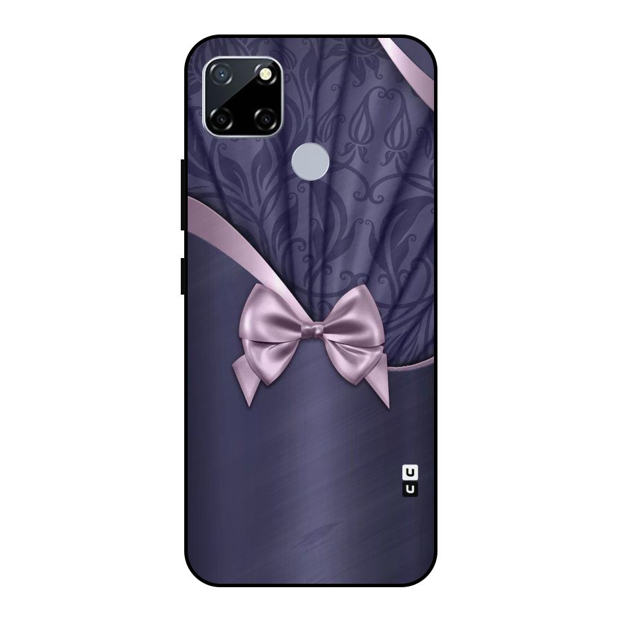 Pink Ribbon Metal Back Case for Realme Narzo 20