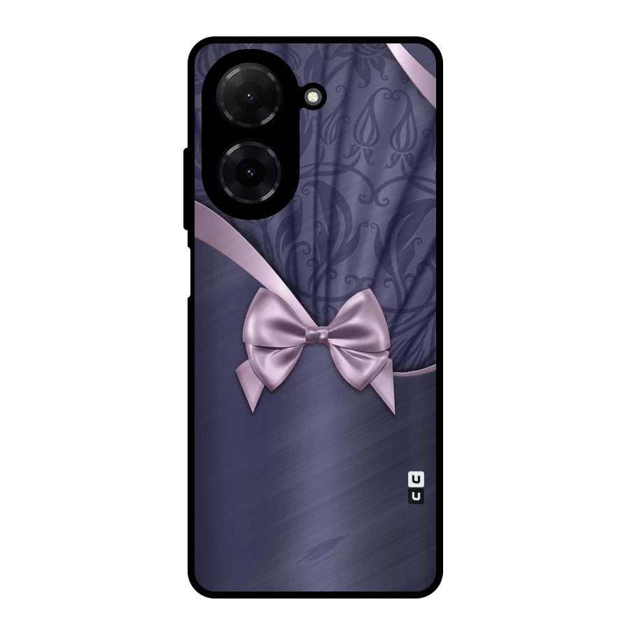 Pink Ribbon Metal Back Case for Redmi A5 4G