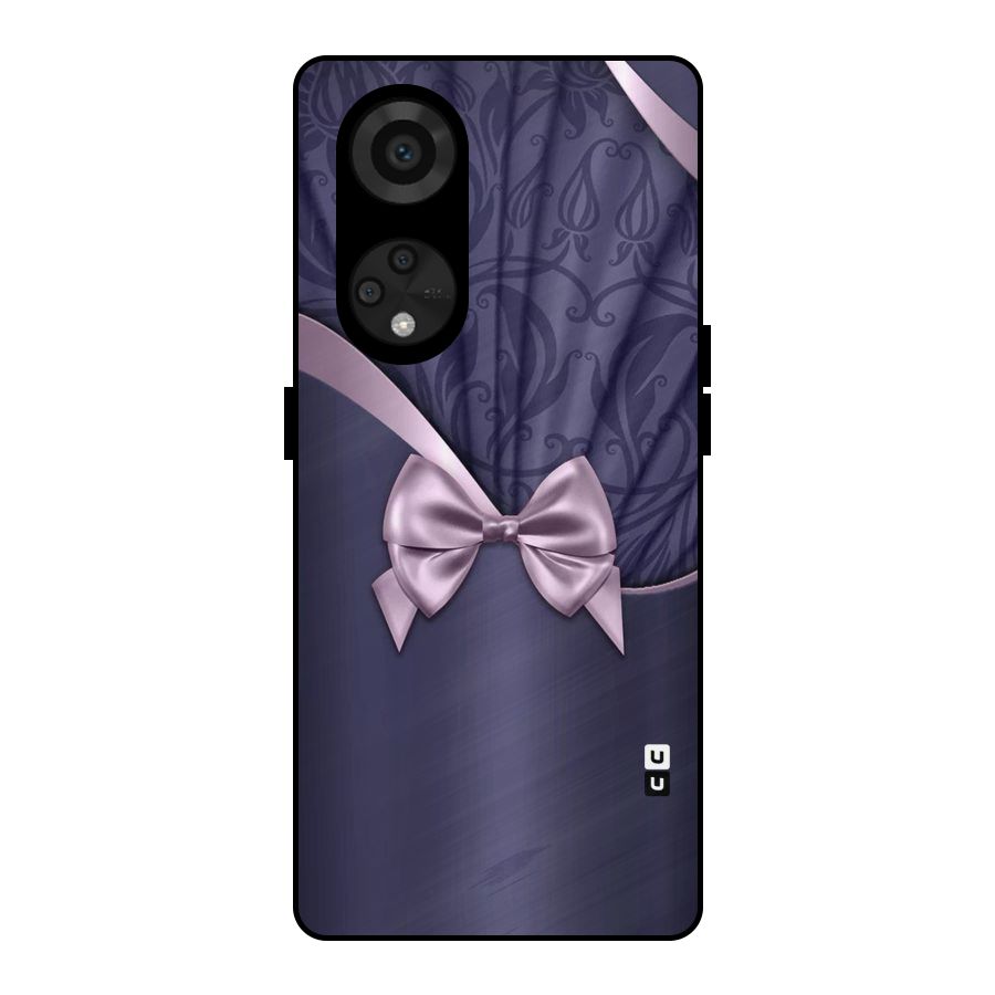 Pink Ribbon Metal Back Case for Reno8 T 5G