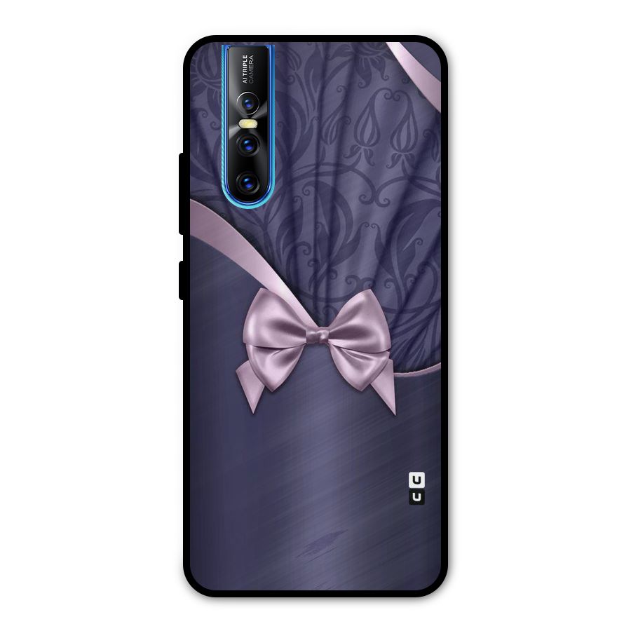 Pink Ribbon Metal Back Case for Vivo V15 Pro