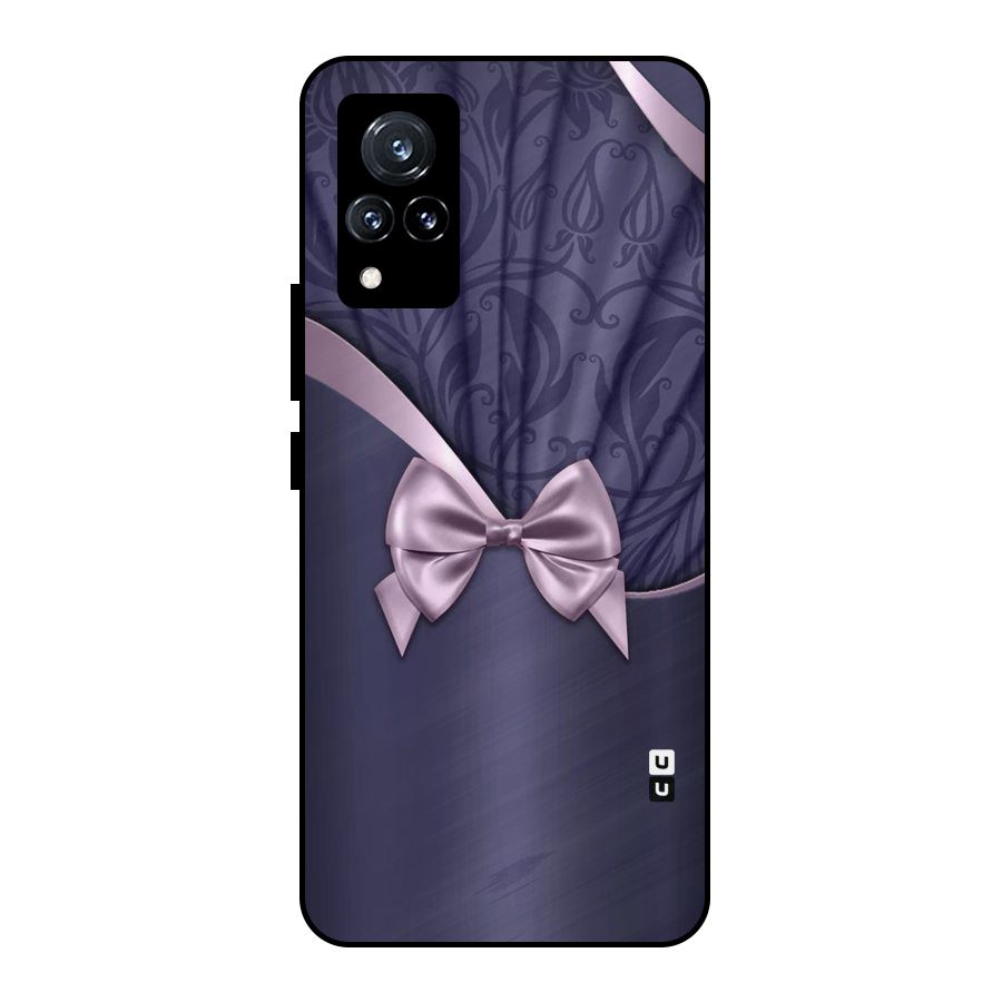 Pink Ribbon Metal Back Case for Vivo V21 5G