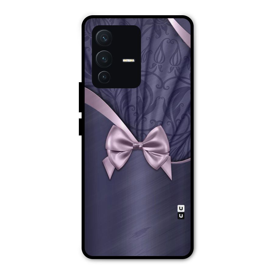 Pink Ribbon Metal Back Case for Vivo V23 Pro