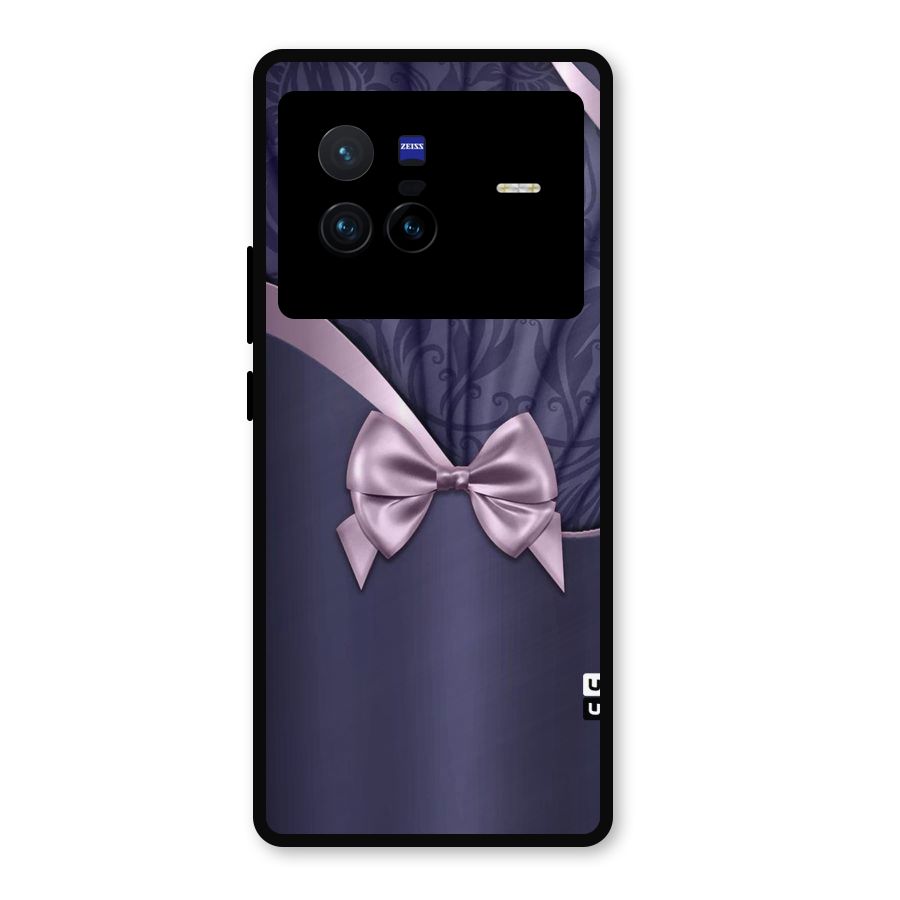 Pink Ribbon Metal Back Case for Vivo X80