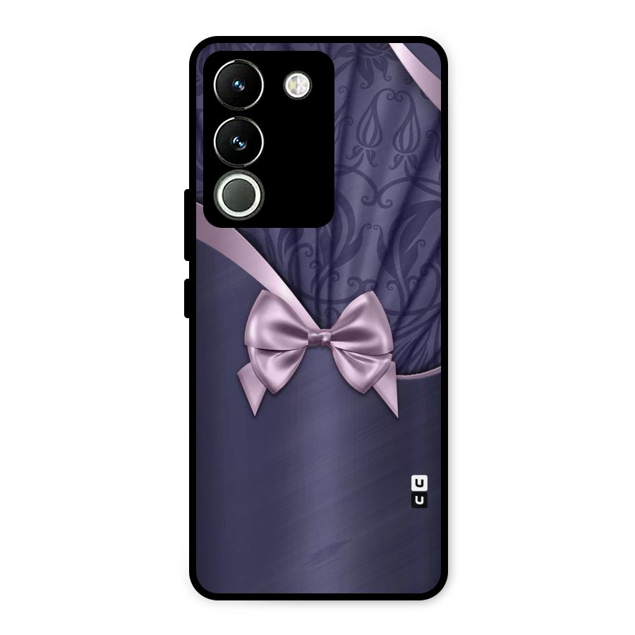 Pink Ribbon Metal Back Case for Vivo Y200