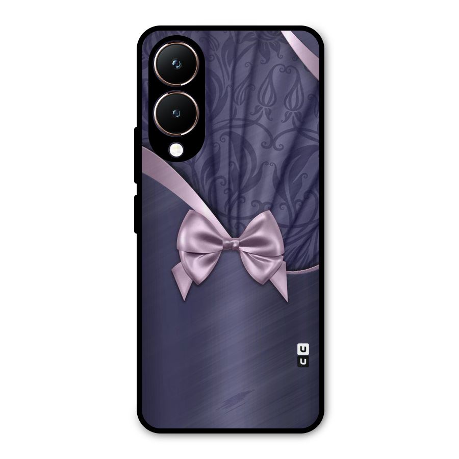 Pink Ribbon Metal Back Case for Vivo Y28