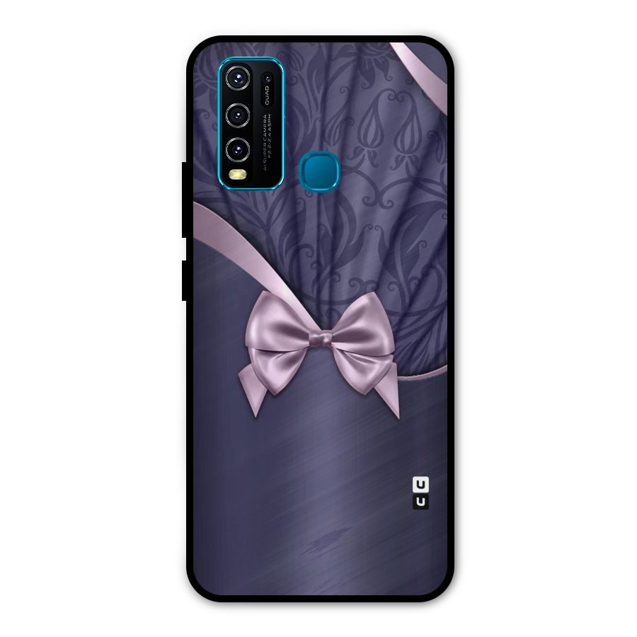 Pink Ribbon Metal Back Case for Vivo Y30